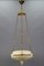 Neo-Classical Gilt Bronze and Brass Pendant Light, 1890s, Image 10