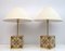 Italian Cement Table Lamps, 1920, Set of 2 1