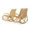 Rocking Chair in Rattan by Gervasoni, 1970s, Image 4