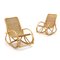Rocking Chair in Rattan by Gervasoni, 1970s, Image 1