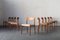 Model 75 Dining Chairs by Niels O. Møller for J. L. Møller, Denmark, 1960s, Set of 10 1