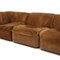 Deca Modular Sofa in Suede by Tito Agnoli for Arflex, 1960s, Set of 4 11