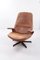 Danish Buffalo Leather Lounge Chair and Ottoman Set by M&S Møbler, Denmark, 1960s, Set of 2, Image 18
