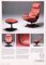 Danish Buffalo Leather Lounge Chair and Ottoman Set by M&S Møbler, Denmark, 1960s, Set of 2, Image 4