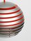 Space Age Spherical Ceiling Lamp with Slats in Metal, 1960s 20