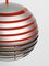Space Age Spherical Ceiling Lamp with Slats in Metal, 1960s, Image 20