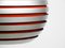 Space Age Spherical Ceiling Lamp with Slats in Metal, 1960s 7
