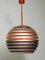 Space Age Space Age Deckenlampe mit Lamellen aus Metall, 1960er 4