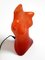 Lámpara de mesa Woman's Torso de fibra de vidrio roja, años 60, Imagen 13