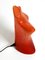 Lámpara de mesa Woman's Torso de fibra de vidrio roja, años 60, Imagen 14