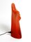 Lampada da tavolo Torso in fibra di vetro rossa, anni '60, Immagine 6