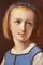 Artista francés, Retrato de niña cosiendo, 1860, Óleo sobre lienzo, Enmarcado, Imagen 4