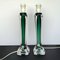 Mid-Century Modern Green Glass Table Lamps by Paul Kedelv for Swedish Flygsfors, Sweden, 1950s, Set of 2, Image 7