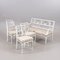 Gustavian Bench with Chairs, 1880s, Set of 5 1