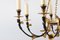 Empire Gilded and Black Patinated Metal with Women Figures Chandelier, 1920s, Image 2