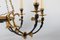 Empire Gilded and Black Patinated Metal with Women Figures Chandelier, 1920s 6
