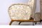 Sedie reclinabili vintage con stoffa floreale, anni '60, set di 2, Immagine 8