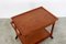 Danish Teak Serving Trolley with Reversible Tray, 1960s 4