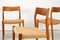 Danish Teak Mod. 77 Dining Chairs with Papercord by Niels O. Møller for J.L. Møllers, 1959, Set of 4, Image 3