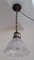 Antique Ceiling Lamp with Clear Glass Shade, 1900s, Image 2