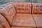 Vintage Modular Brandy Cognac Leather Sectional Sofa, Germany, 1970, Set of 6 29