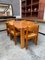 Extendable Dining Table in Elm from Maison Regain, 1980s, Image 11
