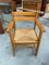 Dining Chairs & Armchair in Elm from Maison Regain, 1980s, Set of 7 8