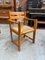 Esszimmerstühle & Sessel aus Ulmenholz von Maison Regain, 1980er, 7er Set 7