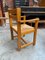 Dining Chairs & Armchair in Elm from Maison Regain, 1980s, Set of 7 9