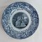 Late 19th Century Gallant Scenes Faience Plate, France, Image 3