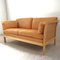 Vintage Sofa in Light Wood, Cane & Leather attributed to Arne Norell 5