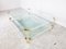 Large Acrylic Glass and Brass Coffee Table, 1970s 7