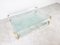 Large Acrylic Glass and Brass Coffee Table, 1970s 6