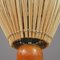 Mid-Century Swedish Table Lamp in Teak and Rattan, 1950s, Image 7