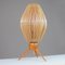 Mid-Century Swedish Table Lamp in Teak and Rattan, 1950s 10