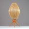 Schwedische Mid-Century Tischlampe aus Teak & Rattan, 1950er 16