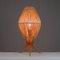 Mid-Century Swedish Table Lamp in Teak and Rattan, 1950s, Image 17