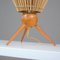 Mid-Century Swedish Table Lamp in Teak and Rattan, 1950s, Image 15