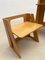 Mid-Century Modern Wood Foldable Desk and Chair, Italy, 1960s, Set of 2, Image 7