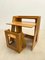 Escritorio plegable y silla Mid-Century de madera, años 60. Juego de 2, Imagen 20