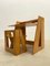 Escritorio plegable y silla Mid-Century de madera, años 60. Juego de 2, Imagen 19