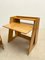 Escritorio plegable y silla Mid-Century de madera, años 60. Juego de 2, Imagen 18