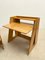 Mid-Century Modern Klappbarer Schreibtisch und Stuhl aus Holz, Italien, 1960er, 2er Set 18