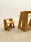 Mid-Century Modern Wood Foldable Desk and Chair, Italy, 1960s, Set of 2 9