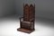 20th Century Carved Wooden Throne Chairs with Relief Design, Set of 2 17