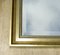 Espejo de pared con marco de pino de madera dorada y placa de vidrio con borde biselado, Imagen 10