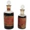 Botellas de farmacia de vidrio, principios del siglo XX. Juego de 2, Imagen 1