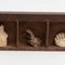 Cabinet of Curiosities Skulpturale Kunstwerk auf einer Holznische, 1950er 5