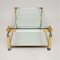 Vintage Coffee Table in Glass and Brass, 1970 3