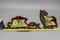 Art Nouveau Wooden Hand-Painted Floral Shelves, Germany, 1910, Set of 2, Image 17